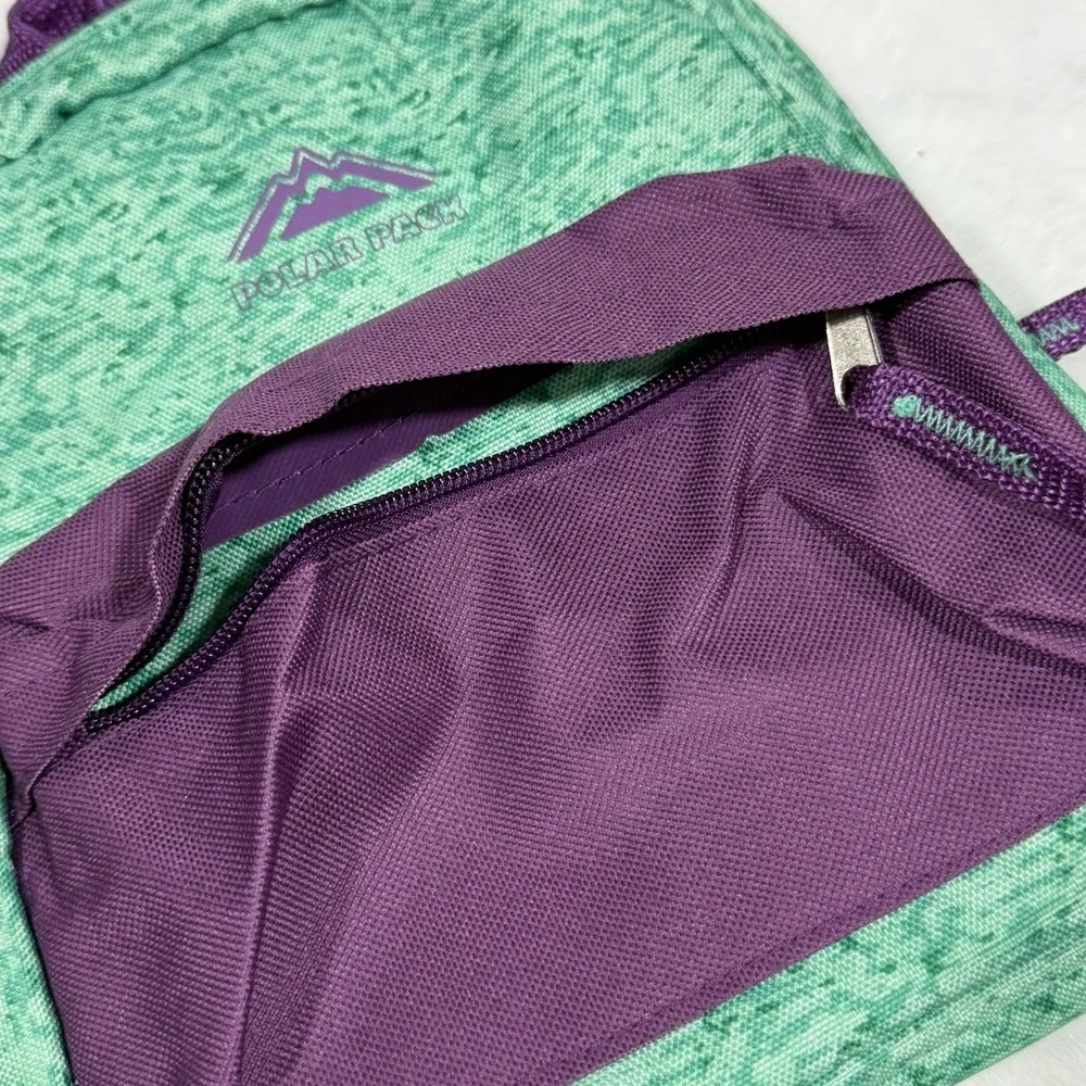 Polar Pack Lunch Bag Mini Bookbag Insulated Cooler Purple